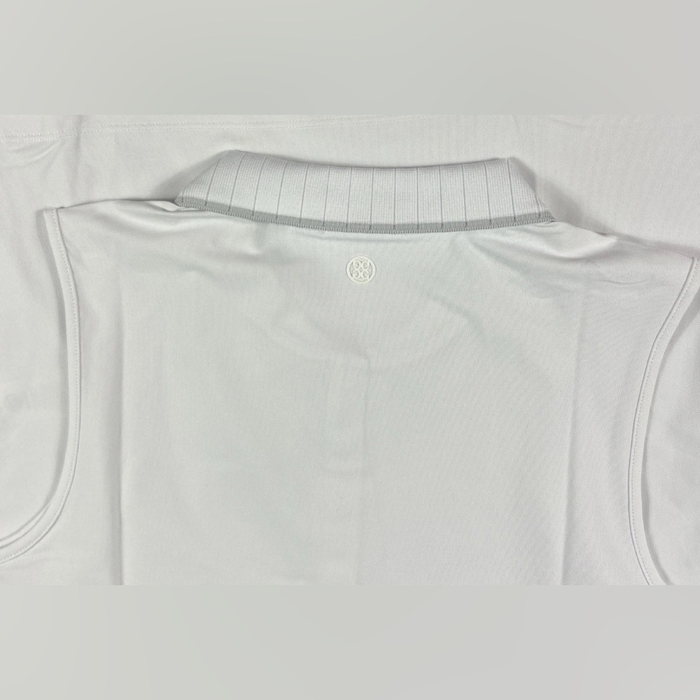 G/FORE Womens Golf Shirt Polo Pique Tech Sleeveless Medium White Polyester - Picture 3 of 5